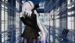 【MMD】丝滑质感 美腿制服御姐HAKU「Crab Rave」4K有档